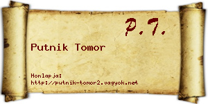 Putnik Tomor névjegykártya